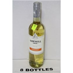 EIGHT 750ML BOTTLES OF SAWMILL CREEK CHARDONNAY