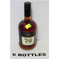 SIX 750ML BOTTLES OF BRIGHTS 74 APERA WHITE WINE