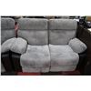 Image 2 : NEW GREY FABRIC RECLINING SOFA AND LOVE SEAT
