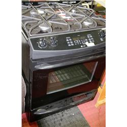 BLACK GE PROFILE GAS TOP CONVECTION OVEN