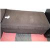Image 2 : BROWN FABRIC SOFA WITH OTTOMAN
