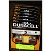 Image 1 : BOX W/6 X 2-PACK (12) "9V" DURACEL