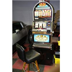 BLAZING DOUBLE SEVENS SLOT MACHINE WITH STAND &