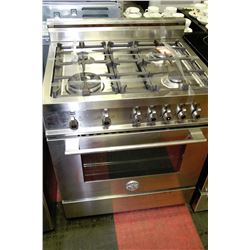 STAINLESS STEEL FULL GAS 4 BURNER ITALIAN RANGE