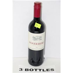 THREE 750ML BOTTLES OF ROODEBERG 2011 RED WINE