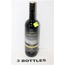 THREE 750 ML BOTTLES OF INFINATE CABERNET
