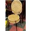 Image 1 : 2 METAL AND WICKER CHAIRS