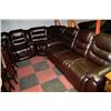 Image 1 : NEW CHOCOLATE BROWN RECLINING SECTIONAL
