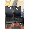 Image 1 : PAIR OF NEW BLACK AND CHROME SIDECHAIRS