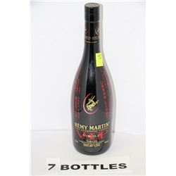 SEVEN 750 ML BOTTLES OF REMY MARTIN FINE