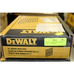 DEWALT 3" STRAIGHT FRAMING NAILS - 2,000 PIECES