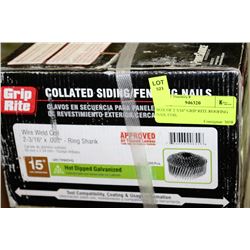 BOX OF 2 3/16" GRIP RITE ROOFING NAIL COIL