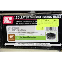 BOX OF 2" GRIP RITE ROOFING NAIL COIL