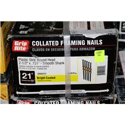 BOX OF 2 1/2" X 0.131" GRIP RITE SMOOTH SHANK