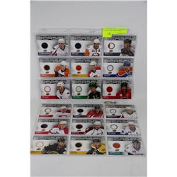 18 GAME USED JERSEY CARDS