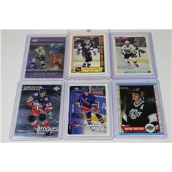 BUNDLE OF 6 VINTAGE GRETZKY "KINGS" & "RANGERS"