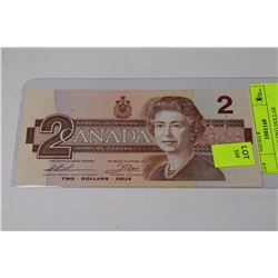 1986 "ROBIN" TWO DOLLAR BANKNOTE