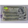 Image 1 : SET OF 3 BANK OF CANADA $1 BANK NOTE