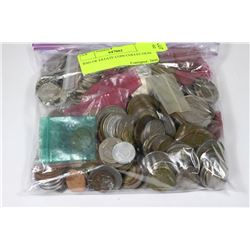 BAG OF ESTATE COIN COLLECTION