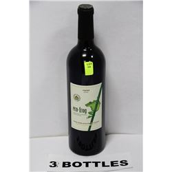 THREE 750 ML BOTTLES OF ECO-FROG 2010 MERLOT