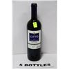 Image 1 : FIVE 750ML BOTTLES OF CITTO 2010 RED WINE 14%