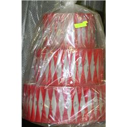 SET OF 3 CHINESE LANTERNS WITH PROSPERITY DESIGN