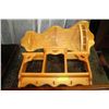 Image 1 : WOODEN WALL HANGING DISPLAY WITH HOOKS