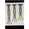 Image 1 : SET OF 3PC SILVERLEAF CANDLEHOLDERS