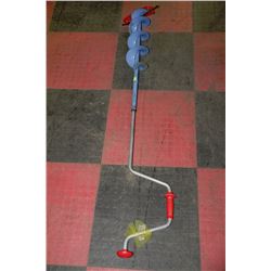 ICE AUGER WITH NEW BLADES