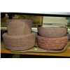 Image 1 : 4 HANDCARVED HYPERTUFA POTS