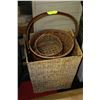 Image 1 : COLLECTION OF 5 BASKETS