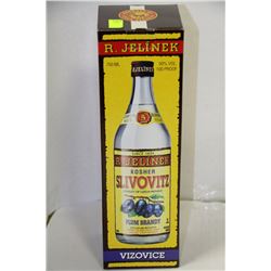 750 ML BOTTLE OF SLIVOVITZ PLUM BRANDY 50%