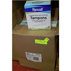 12 BOXES OF 20-PACK REXALL TAMPONS