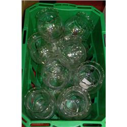 TOTE OF ROSE BOWL VASES