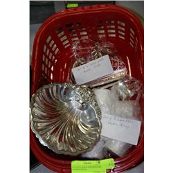 LOT OF SILVER PLATED NAPKIN RINGS (8),