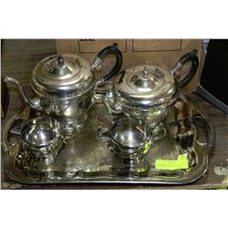 VINTAGE VIKING SILVER 5-PIECE TEA/COFFEE SERVICE