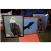 Image 1 : 3 LARGE EAGLE PICTURES