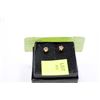 Image 1 : PAIR OF 14KT YELLOW GOLD SPINEL EARRINGS