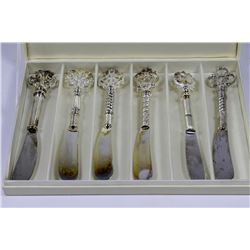 VINTAGE NEIMAN MARCUS SILVER BUTTER KNIFE SET