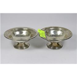 TWO DONKIRK SILVER SMITHS STERLING SILVER WEIGHTED