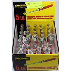 BOX OF 25 5LB TELESCOPIC MAGNETIC PICK-UP TOOLS