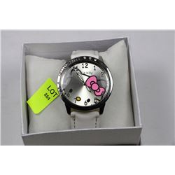 HELLO KITTY WATCH WHITE STRAP