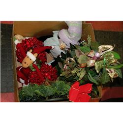LARGE BOX FULL OF CHRISTMAS