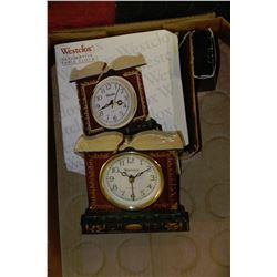 PAIR OF OFFICE CLOCKS