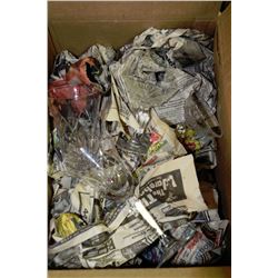 BOX OF ASSORTED CRYSTALWARE