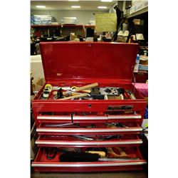 MASTERCRAFT RED METAL 7-DRAWER TOP
