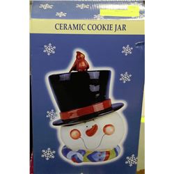 NEW FROSTY THE SNOWMAN COOKIE JAR IN