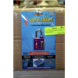CASE OF BRAND NEW LUGGAGE LOCKS (10PCS)