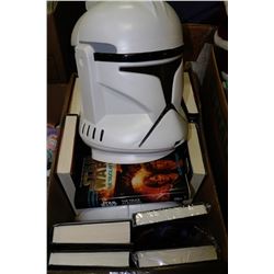 BOX OF STAR WARS COLLECTIBLES INCLUDING 10