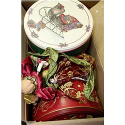 BOX OF ASSORTED CHRISTMAS SUPPLIES